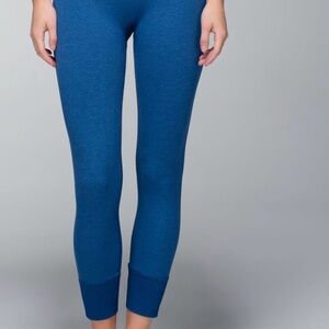 Lululemon Ebb To Street Pant Heathered Rugged Blue Size 6
